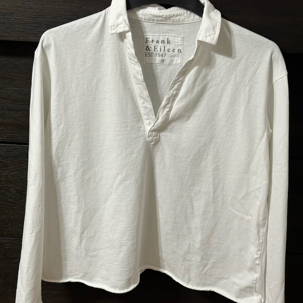 Frank & Eileen White Long Sleeve Tee